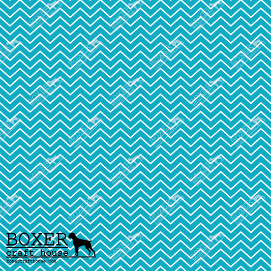 Coastal Patterns Chevron Blue