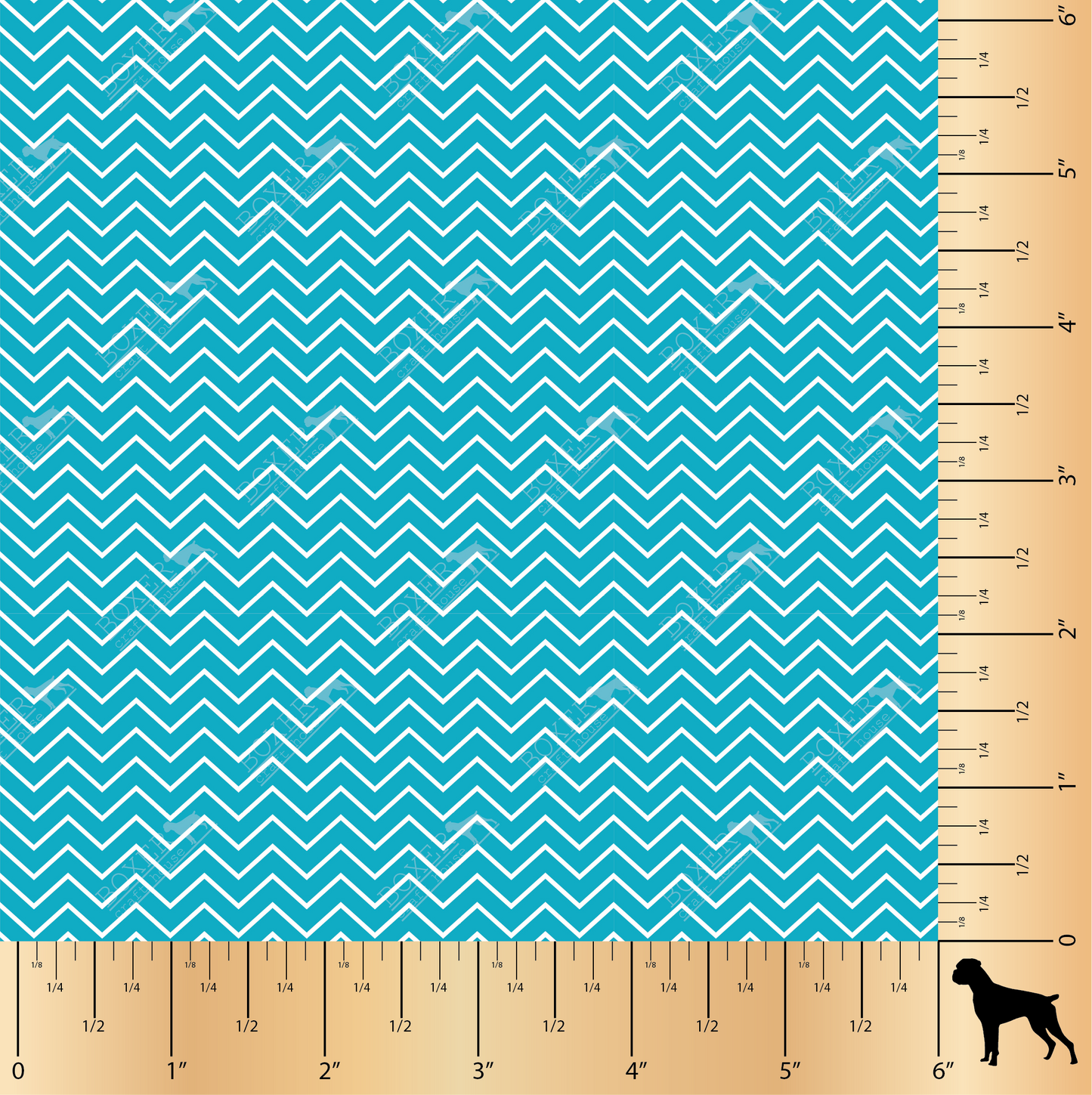 Coastal Patterns Chevron Blue