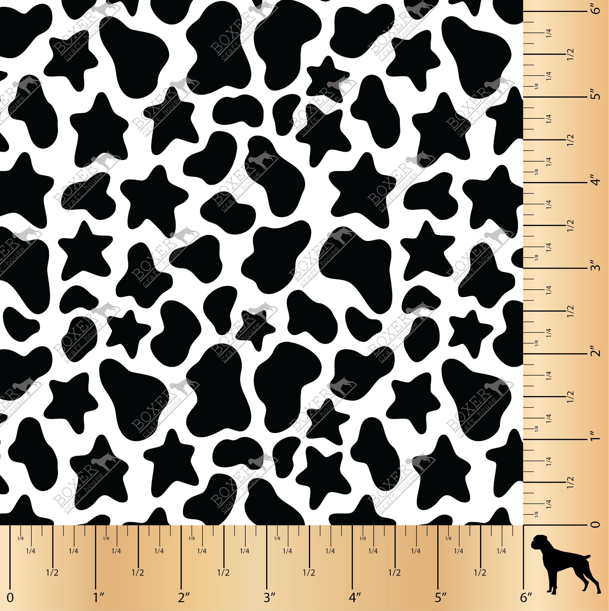 Cow Print Pattern ★ Pattern Vinyl | Faux Leather | Sublimation (TAT 3 BUS  DAYS)