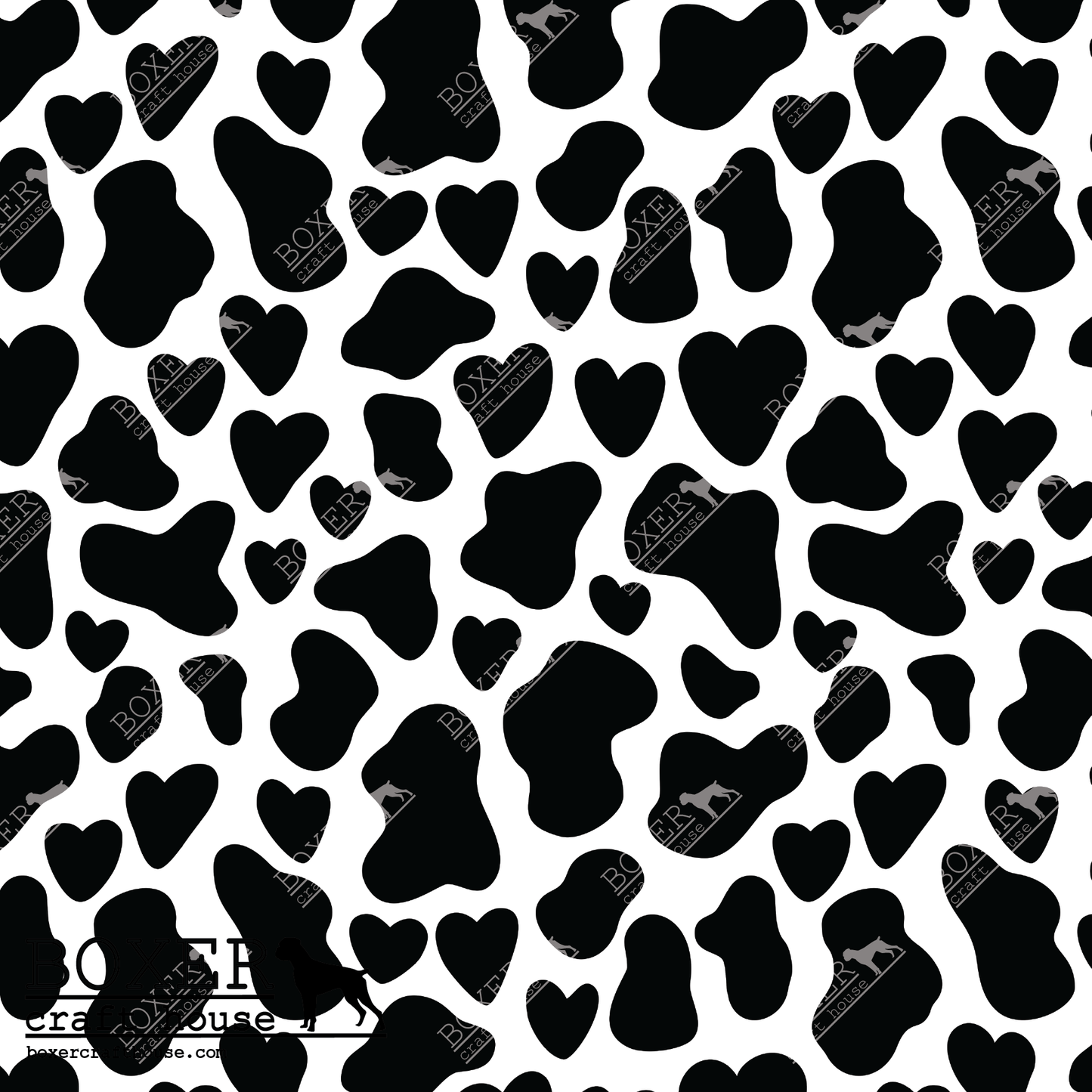Cow Patterns Heart