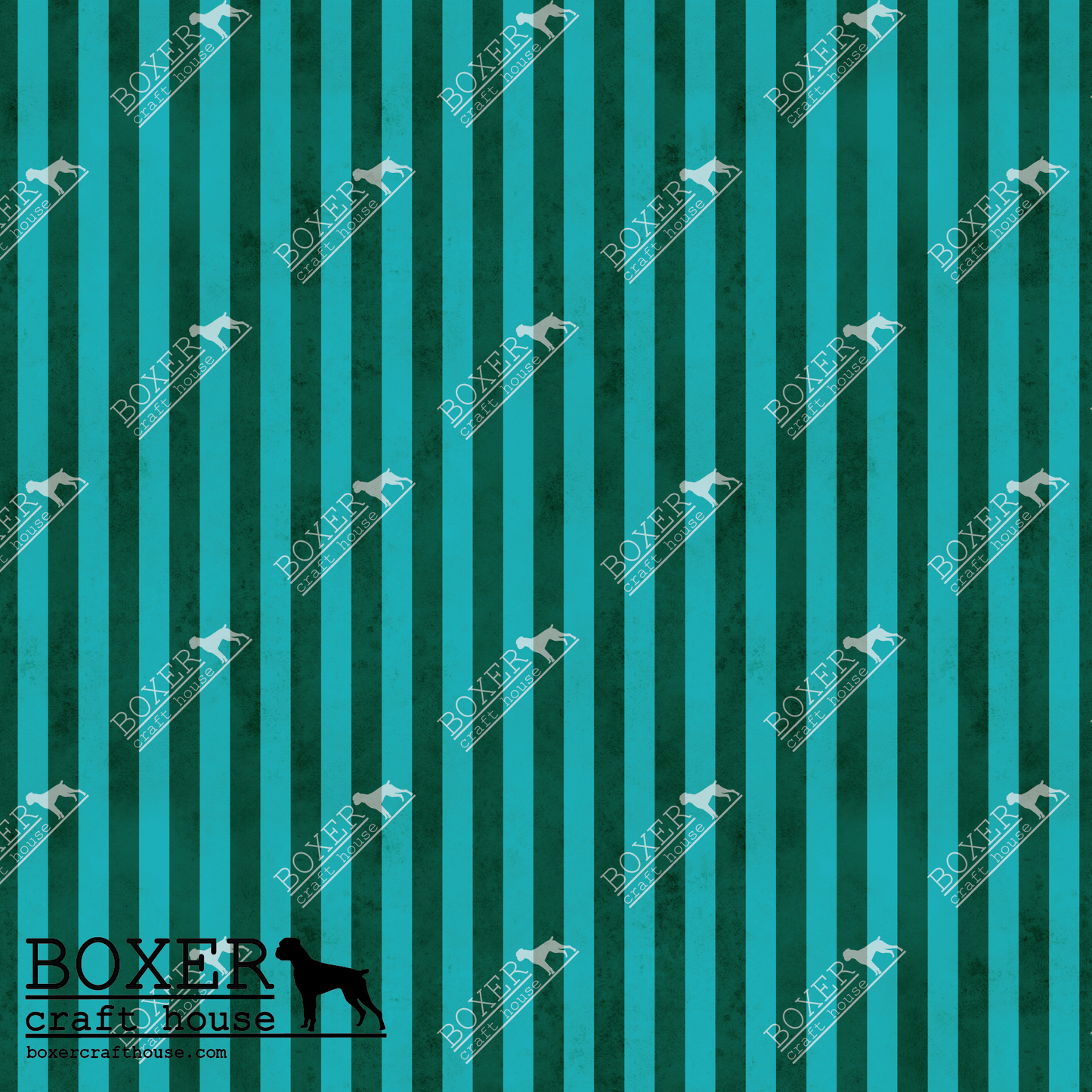 Wonderland Dark Turquoise Stripe