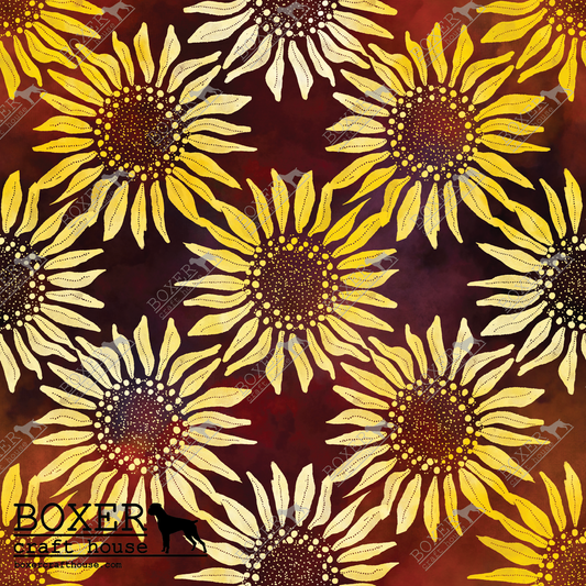 Sunflower Batik - Red