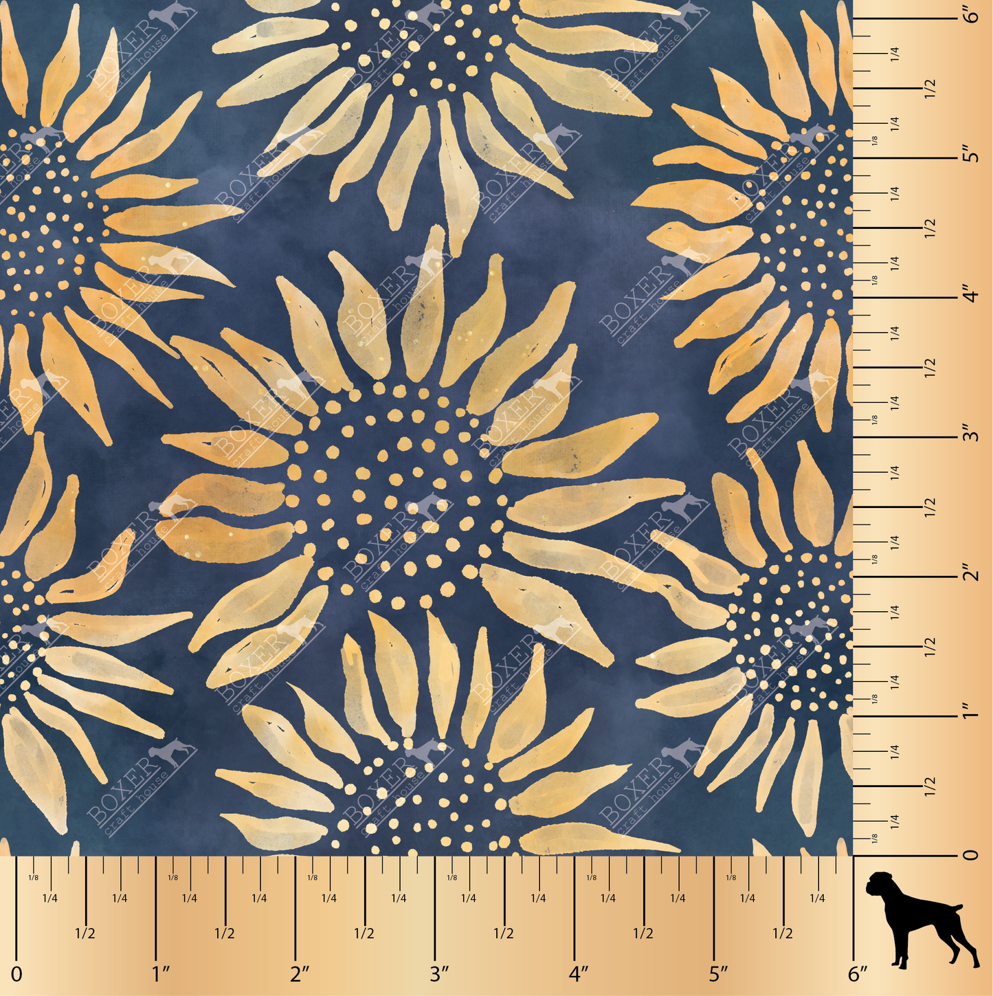 Sunflower Batik - Midnight