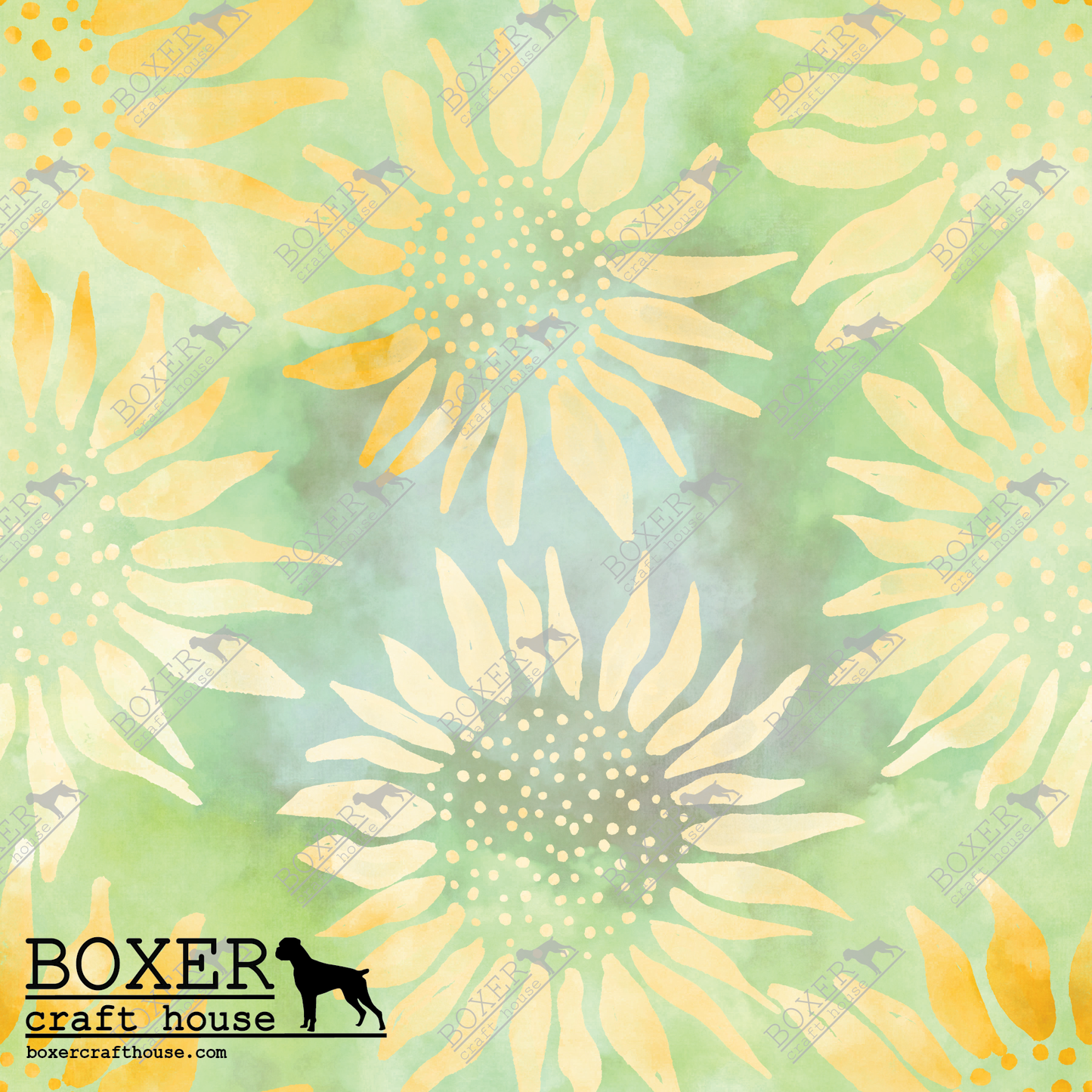 HTV Patterns - Sunflower Batik - Green