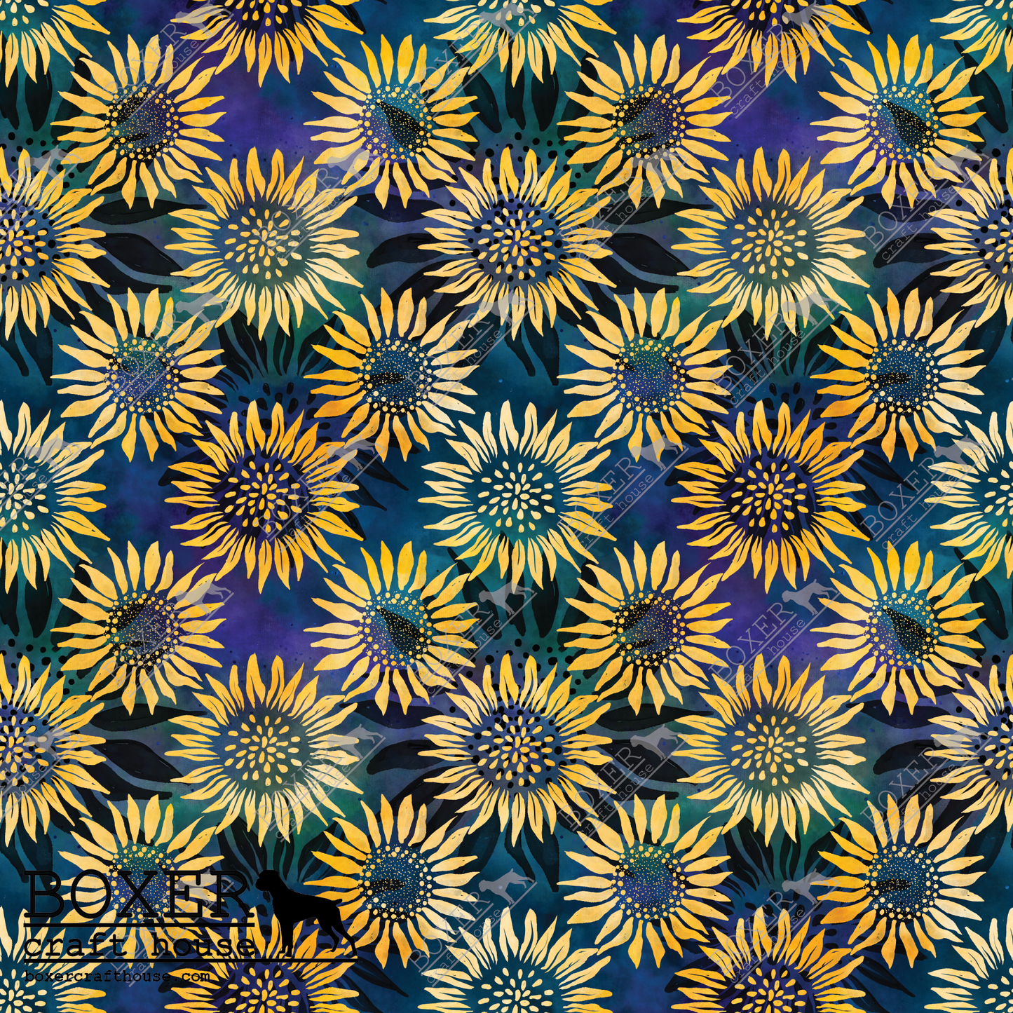 Sunflower Batik - Blue SM