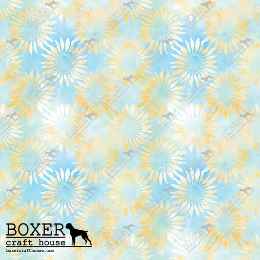 Sunflower Batik - Light Blue SM