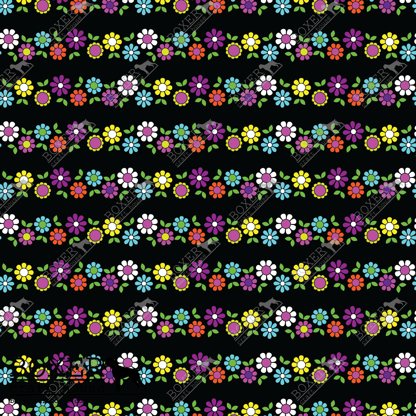 HTV Patterns - Paisley Flowers - Flower Garden