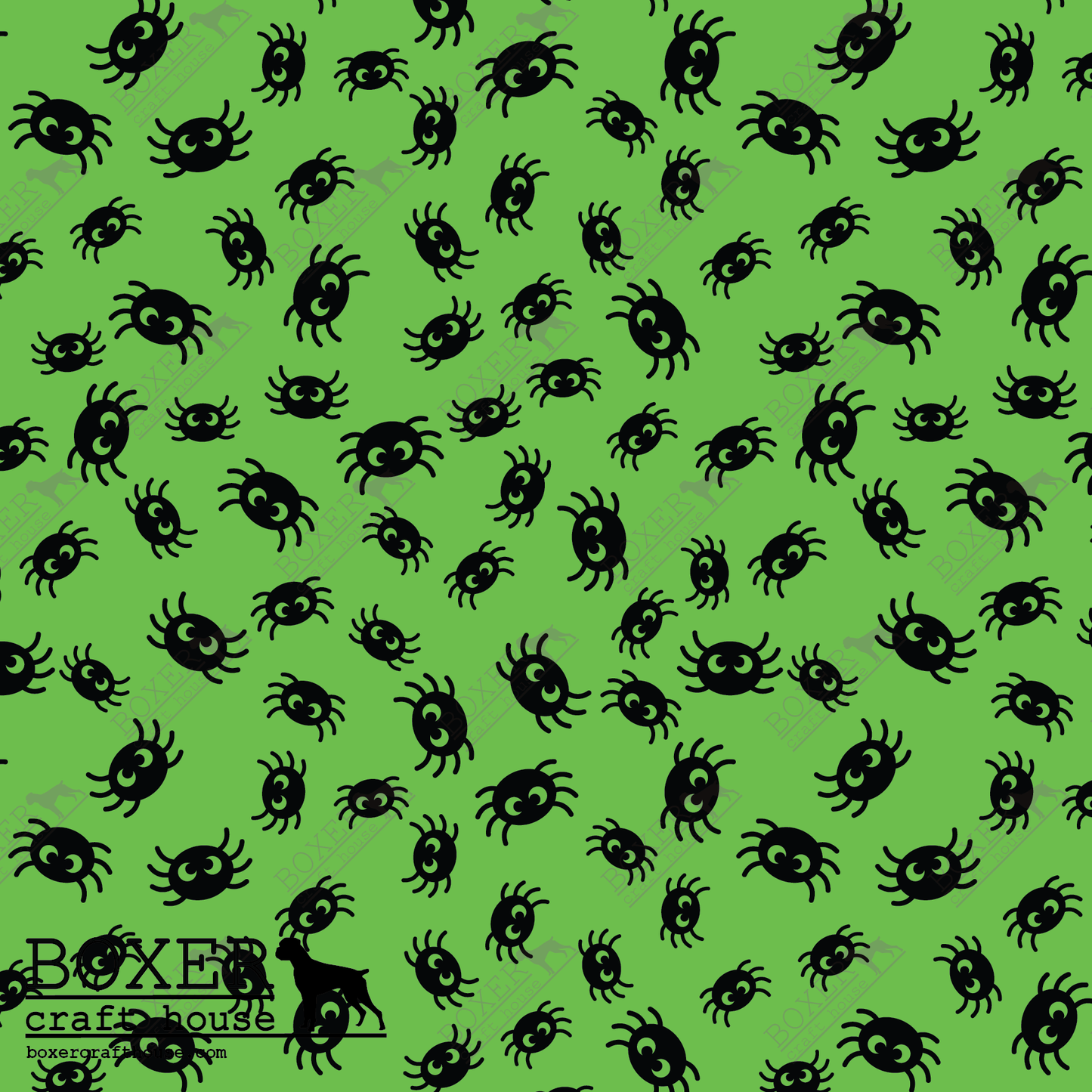 HTV Patterns - Bats and Spiders - Spiders Neon Green