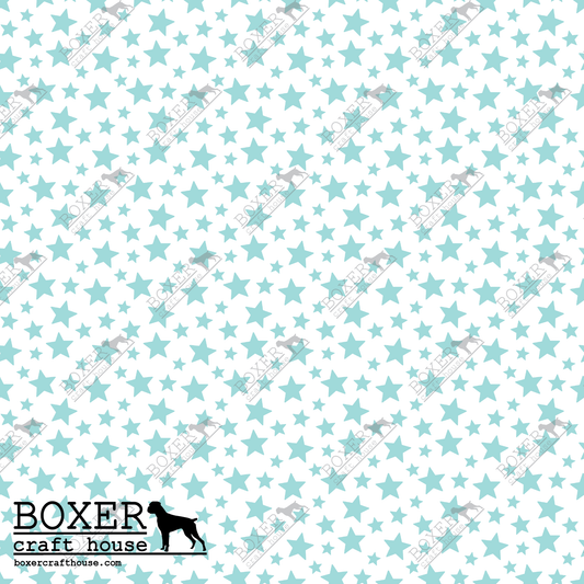 PSV Patterns - Christmas Cupcakes - Blue Stars