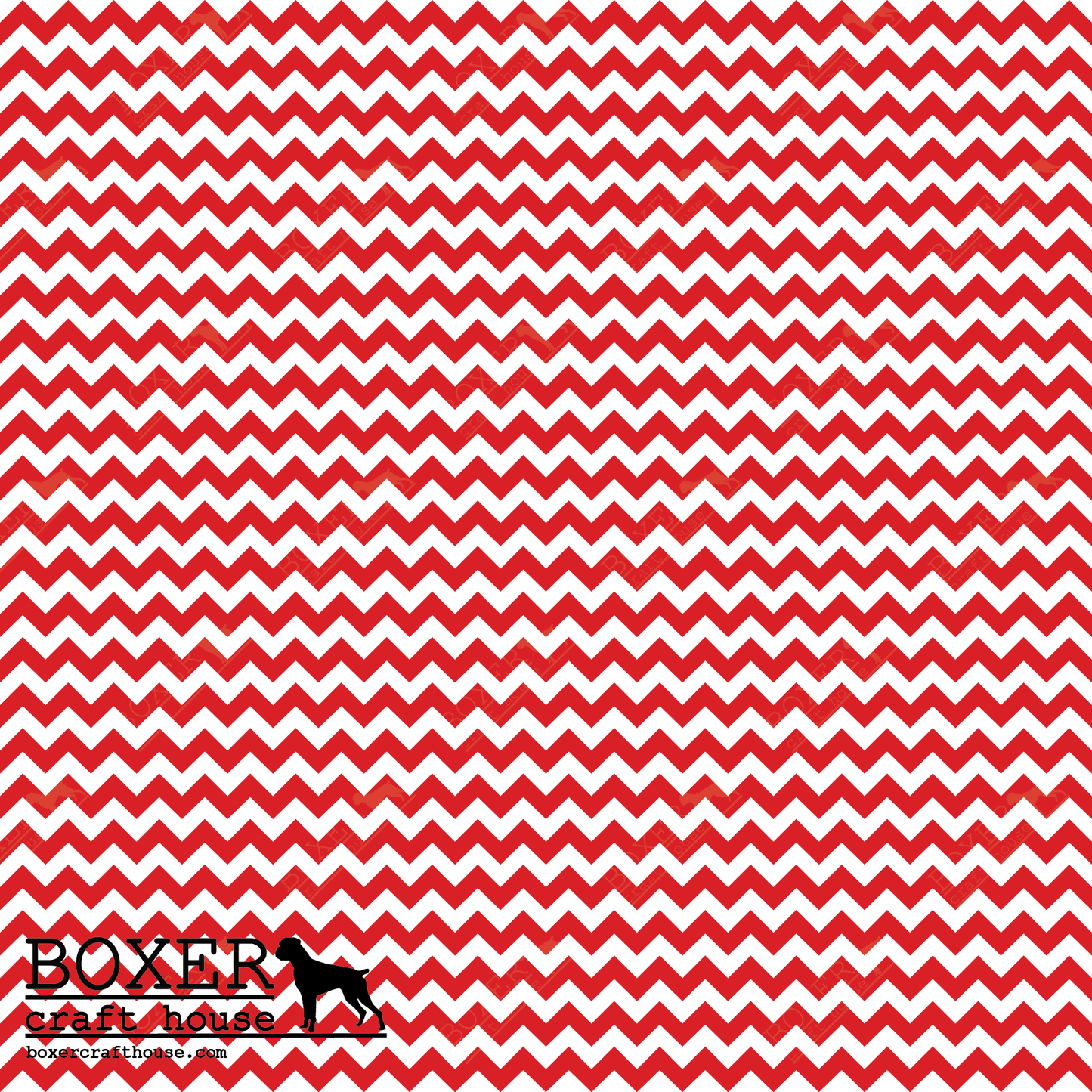 Chevron .25" - Fiery Red