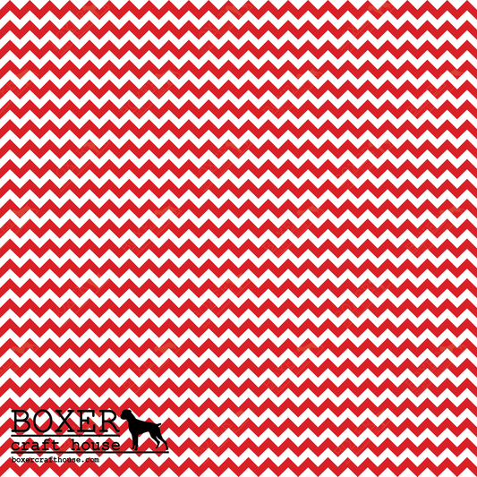 Chevron .25" - Fiery Red