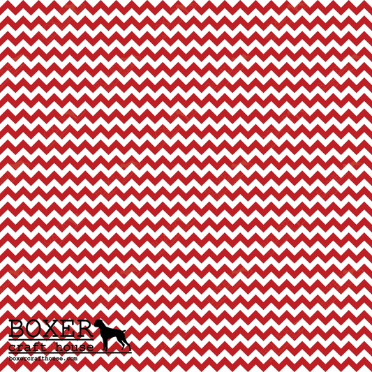 Chevron .25" - Candy Apple Red