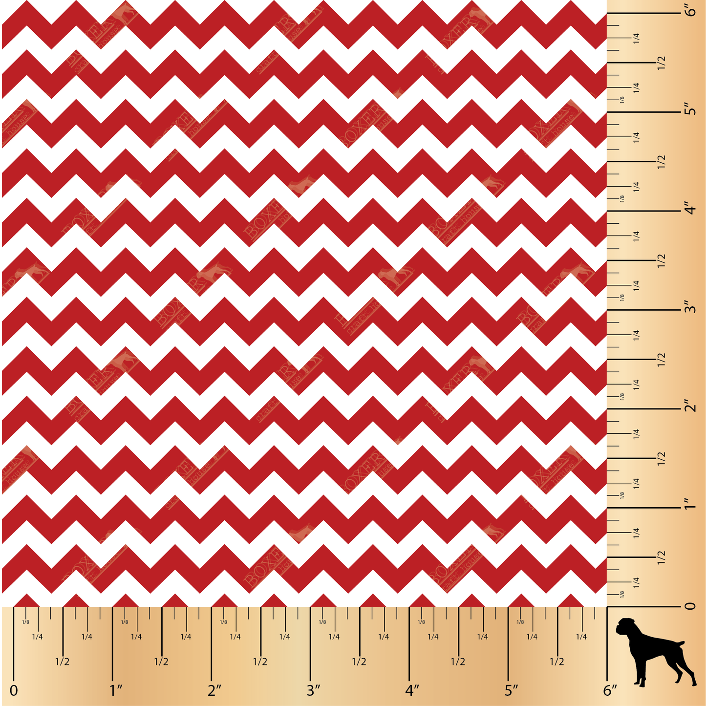 Chevron .50" - Candy Apple Red