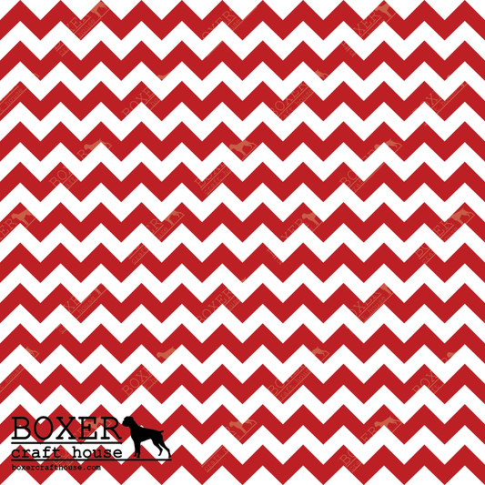 HTV Patterns - Chevron .50" - Candy Apple Red