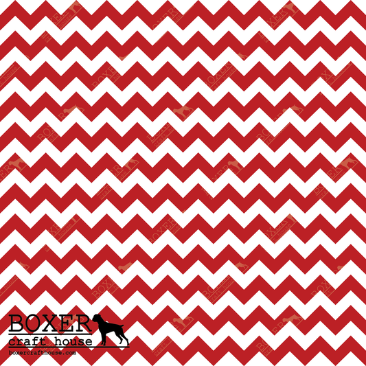 Chevron .50" - Candy Apple Red