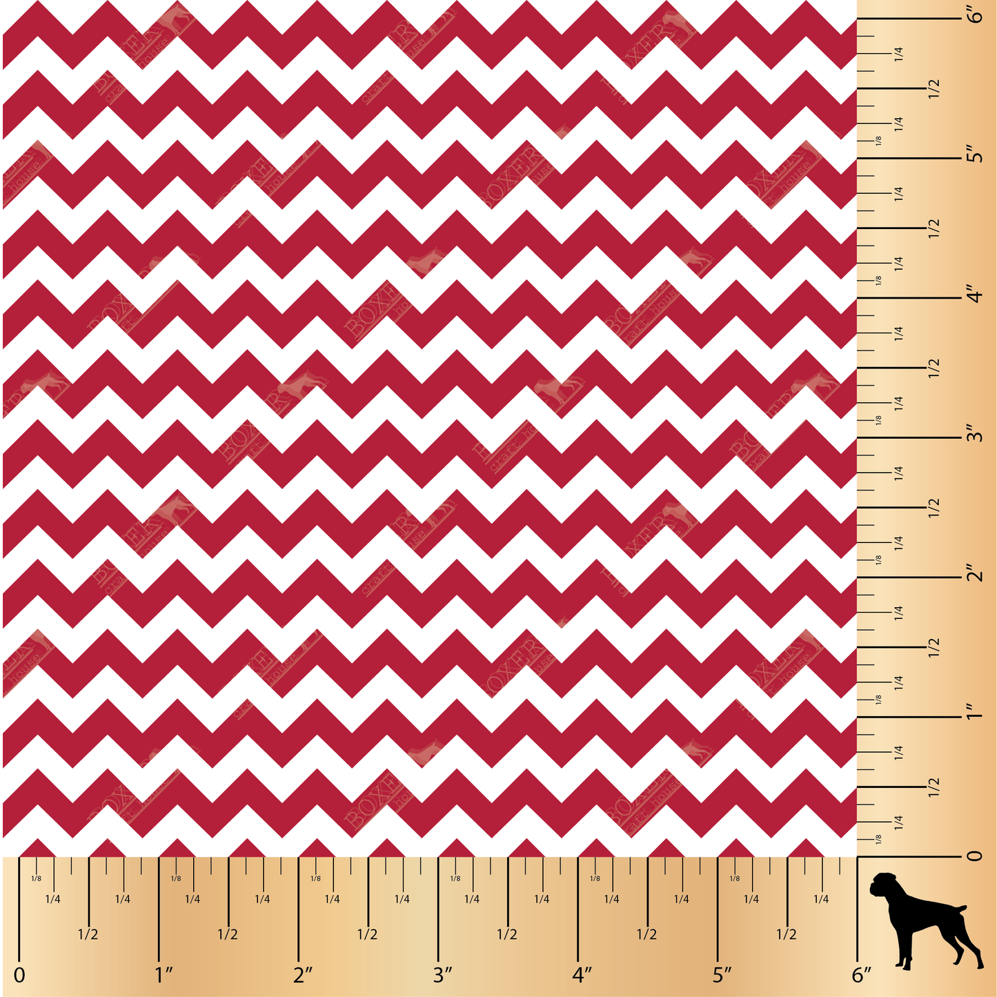 Chevron .50" - Crimson