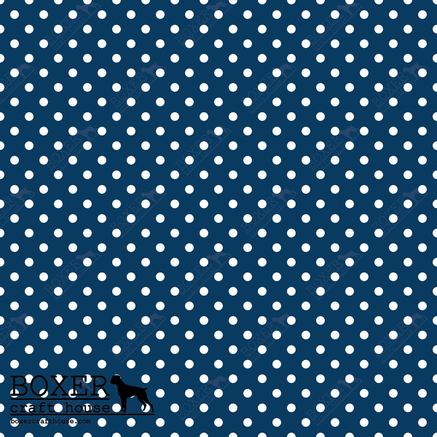 Dots 1/8" - Tardis Blue