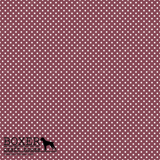 Dots 1/16" - Maroon