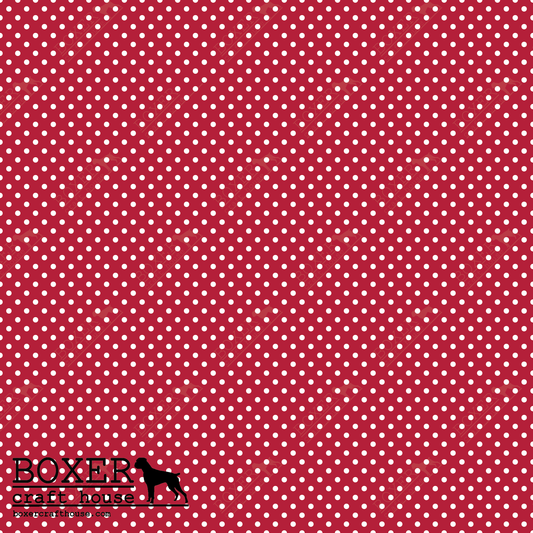 Dots 1/16" - Crimson