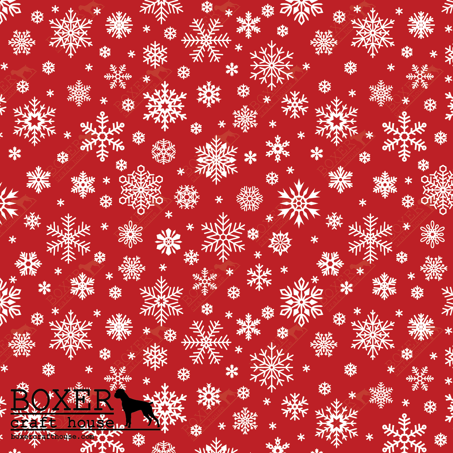 Snowflakes - Candy Apple Red