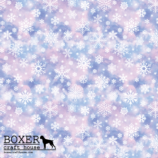 Watercolor Snowflake- Pattern One