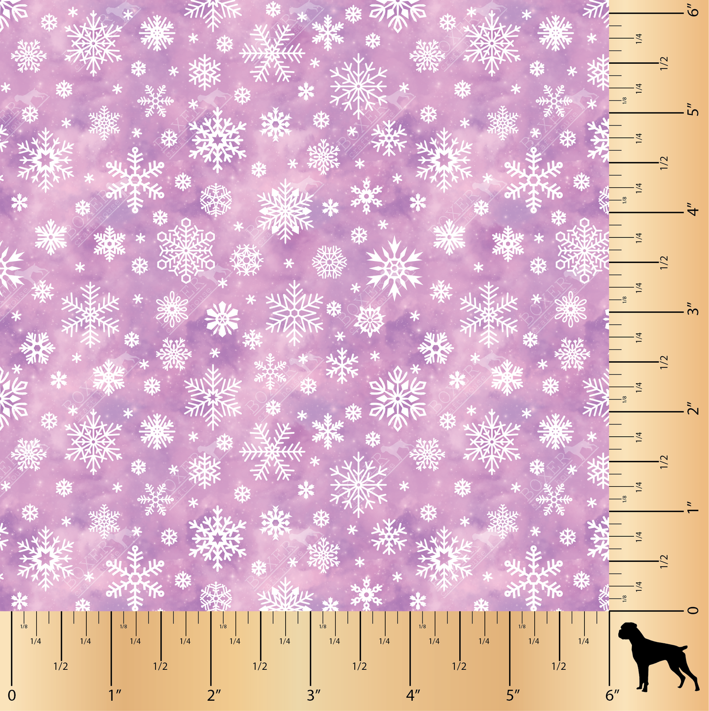 HTV Patterns - Watercolor Snowflake - Pattern Six