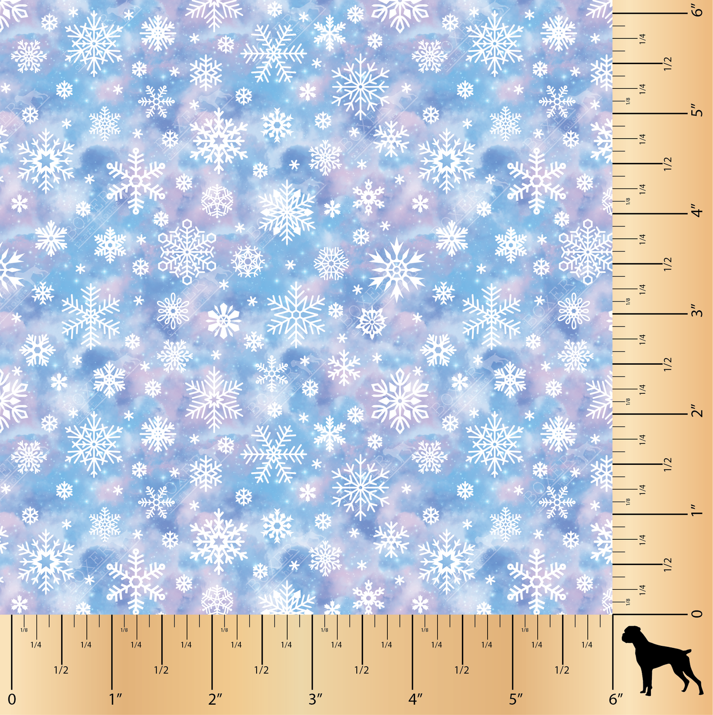 Watercolor Snowflake- Pattern Seven