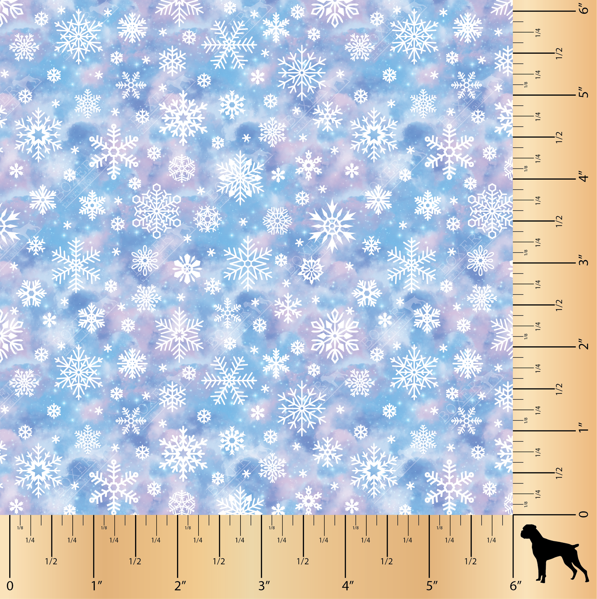 Blue Snowflakes Pattern Acrylic Sheet – Custom Made Better