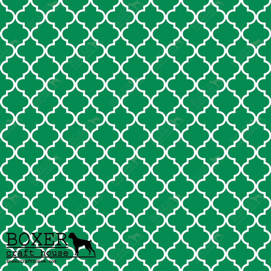 Quatrefoil - Green Bee LG