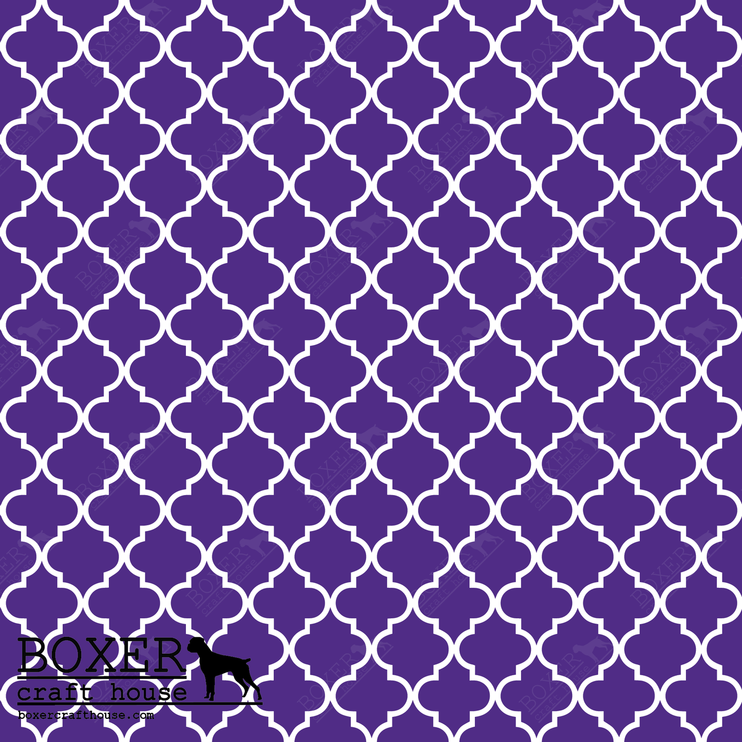 Quatrefoil - Medium Purple LG