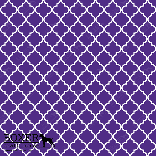 Quatrefoil - Medium Purple LG