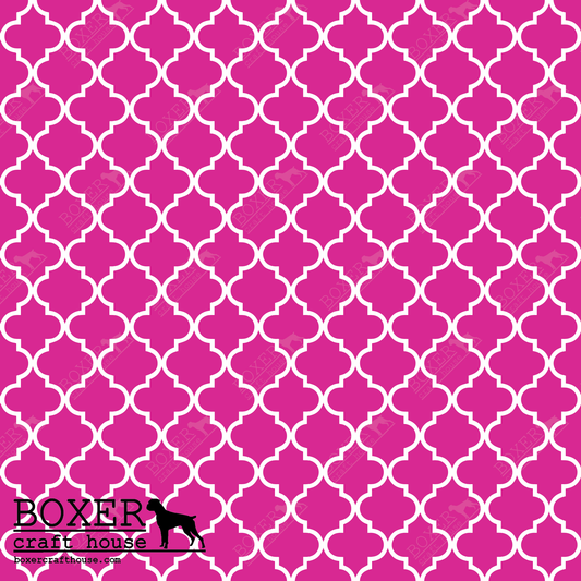 Quatrefoil - Pink LG