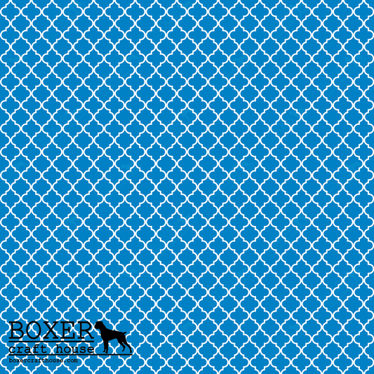 Quatrefoil - Blue