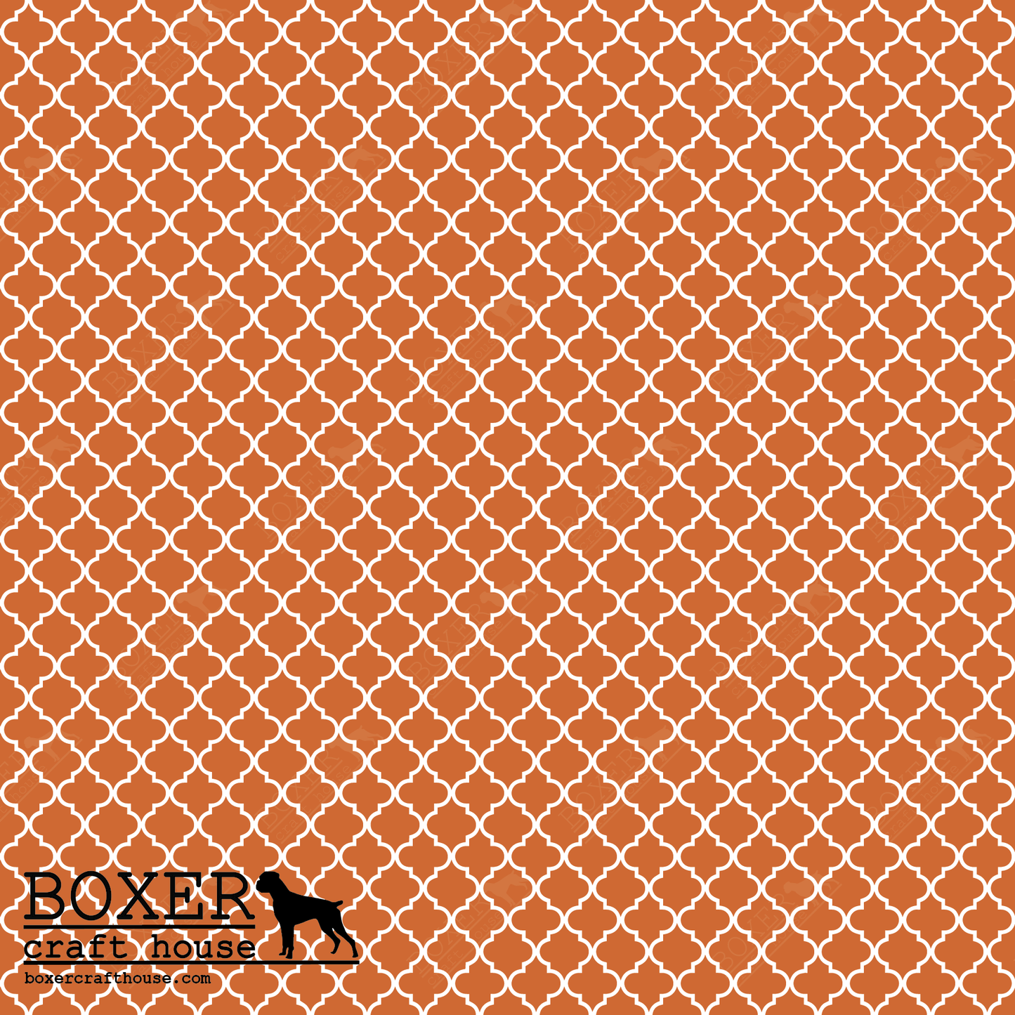 Quatrefoil - Burnt Orange