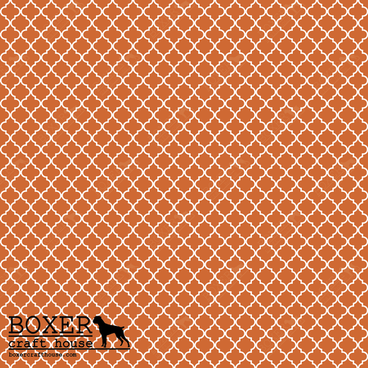 Quatrefoil - Burnt Orange