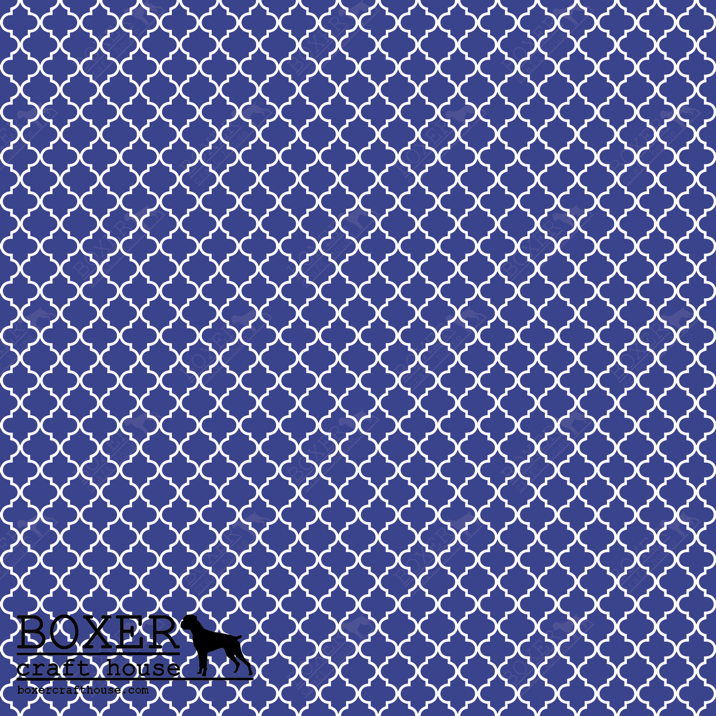 Quatrefoil - Royal Blue