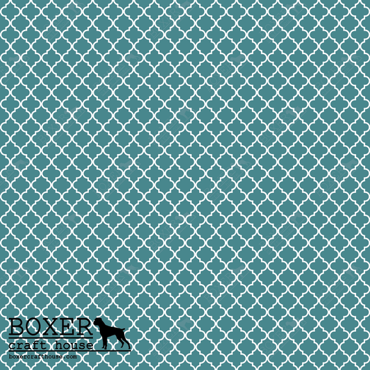 Quatrefoil - Teal