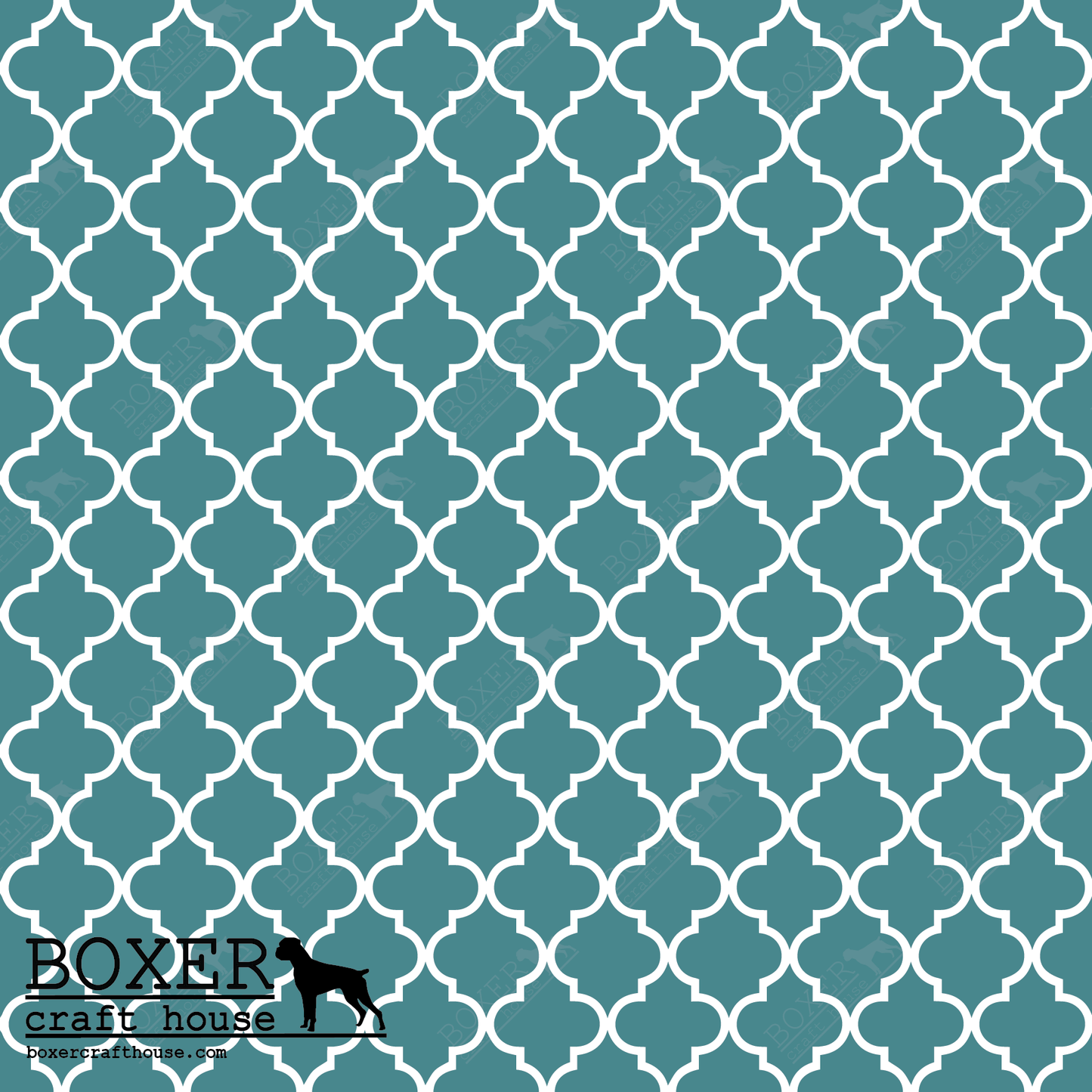 Quatrefoil - Teal LG