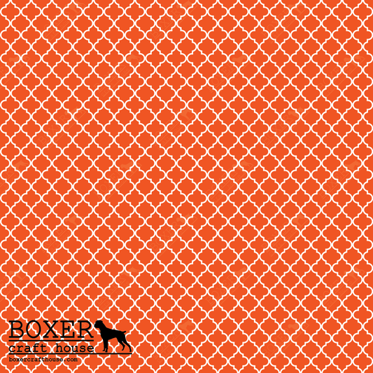 Quatrefoil - Orange