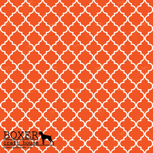 Quatrefoil - Orange LG