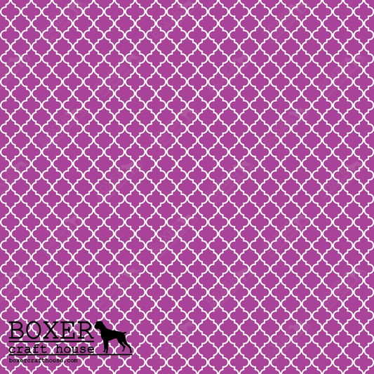 Quatrefoil - Purple