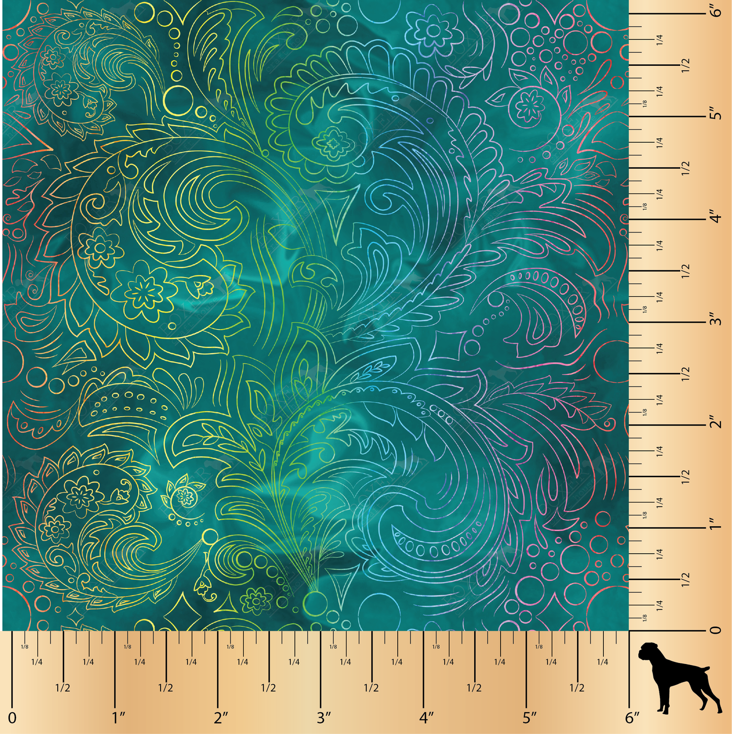 Totally Teal - Paisley