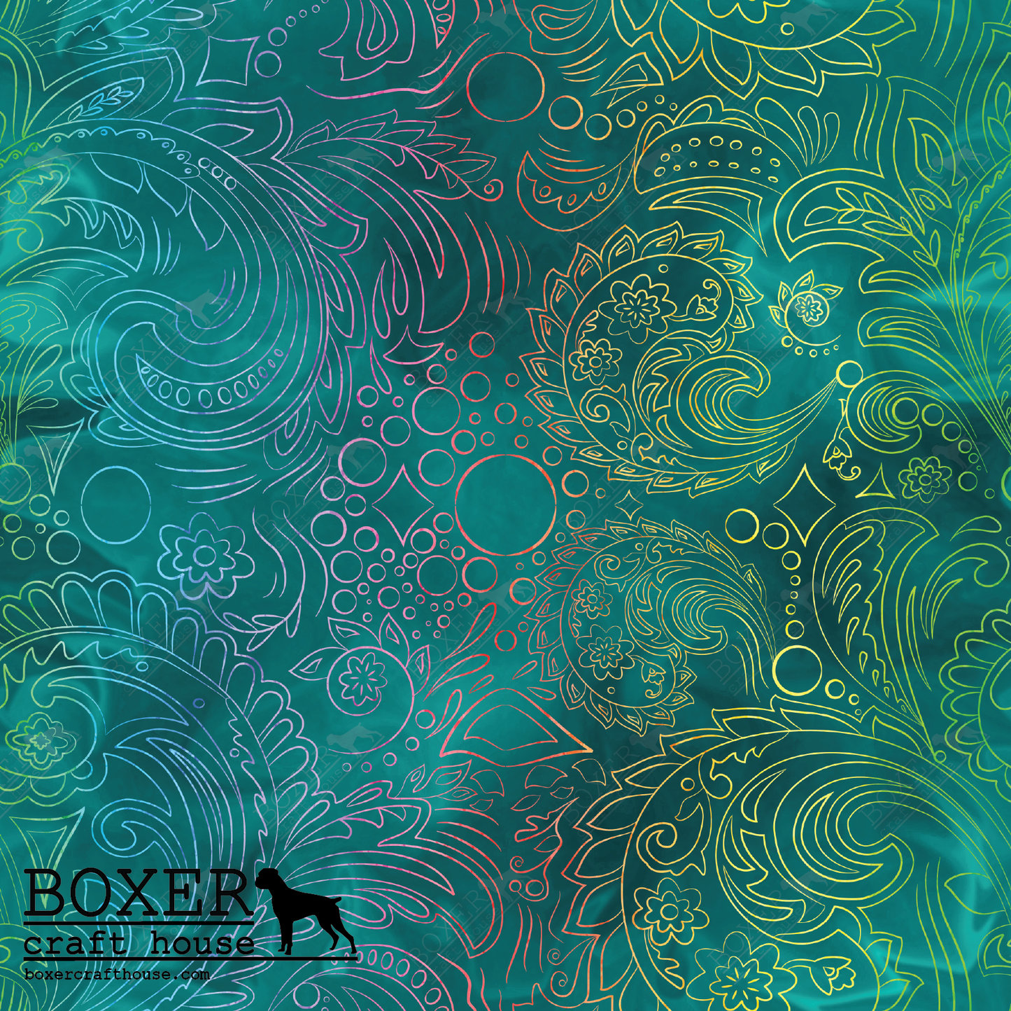 Totally Teal - Paisley