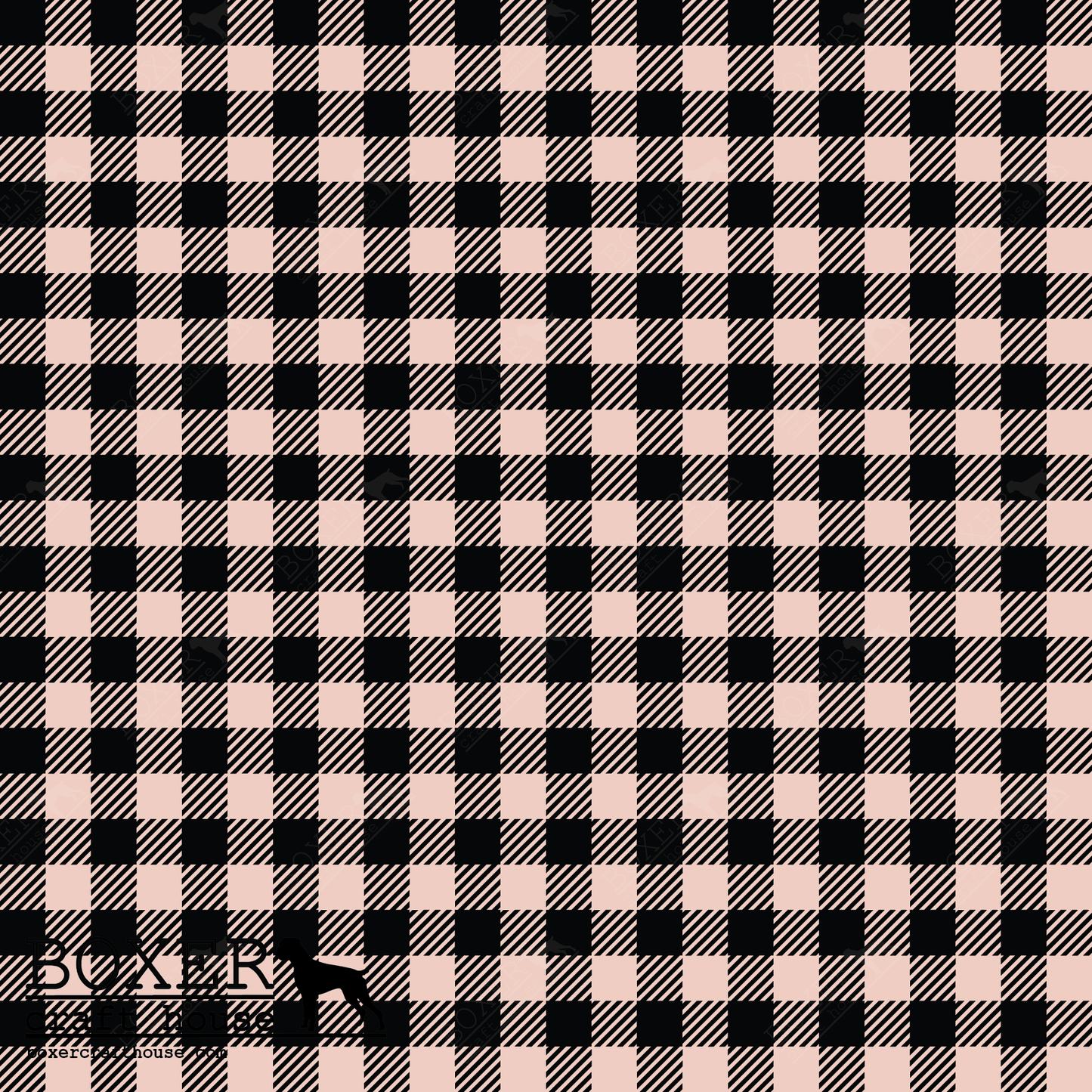 Pale Dogwood - Buffalo Plaid Diagonal 1/4"