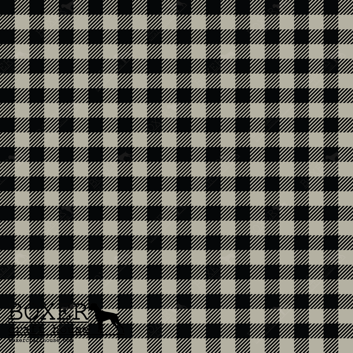 Agate Gray  - Buffalo Plaid Diagonal 1/4"