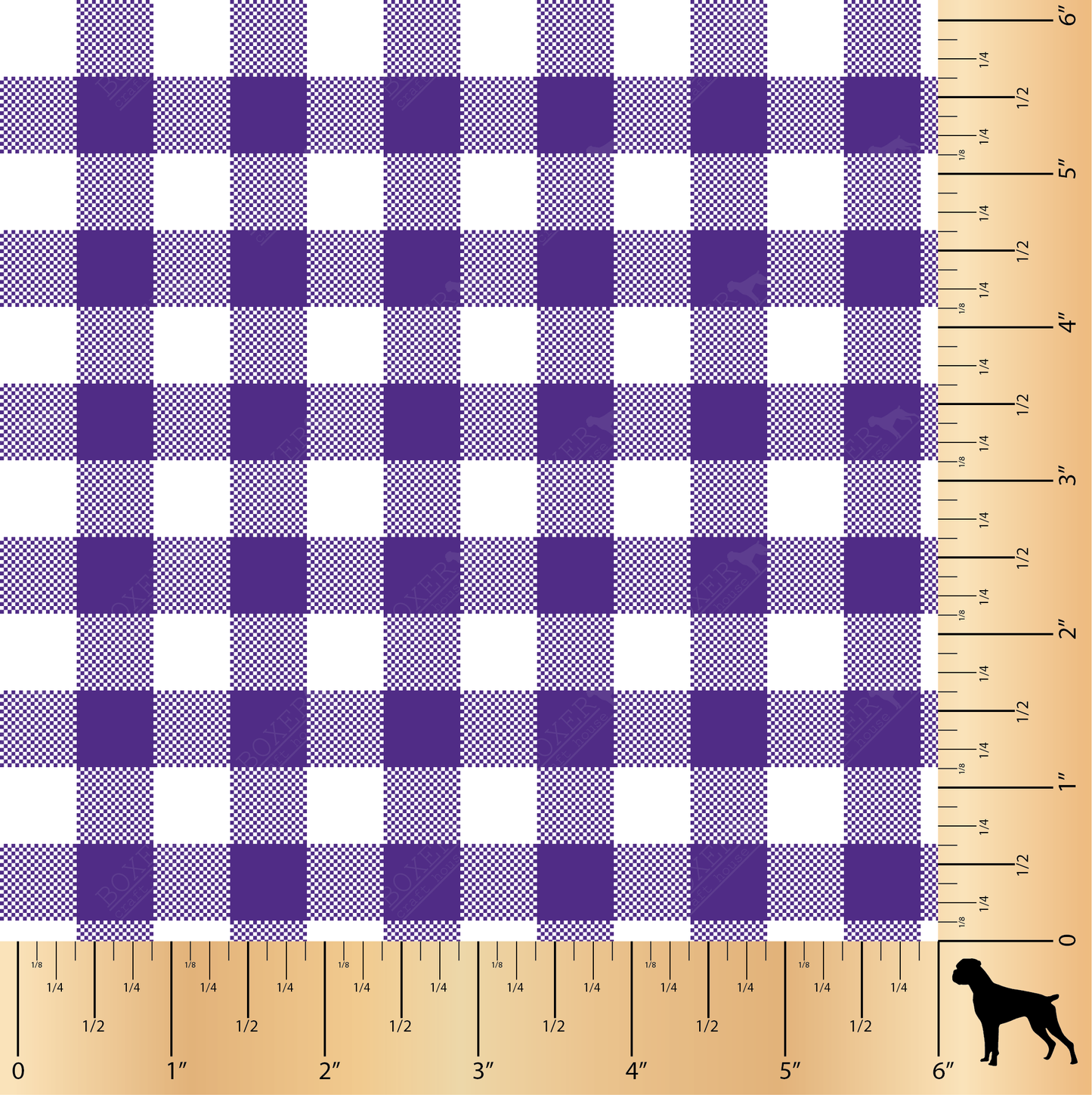 Gingham 1/2" - Medium Purple