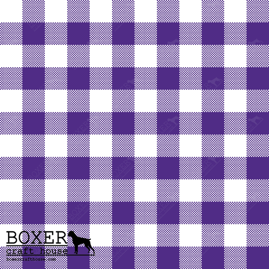 Gingham 1/2" - Medium Purple