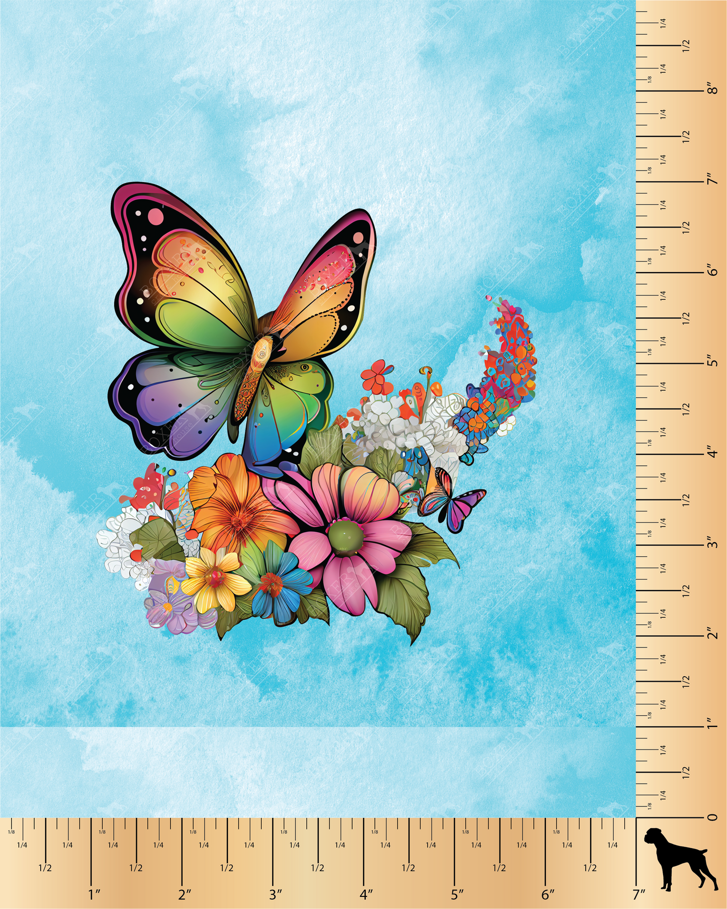 Mav Pack Panel - Butterflies & Flowers - Panel One
