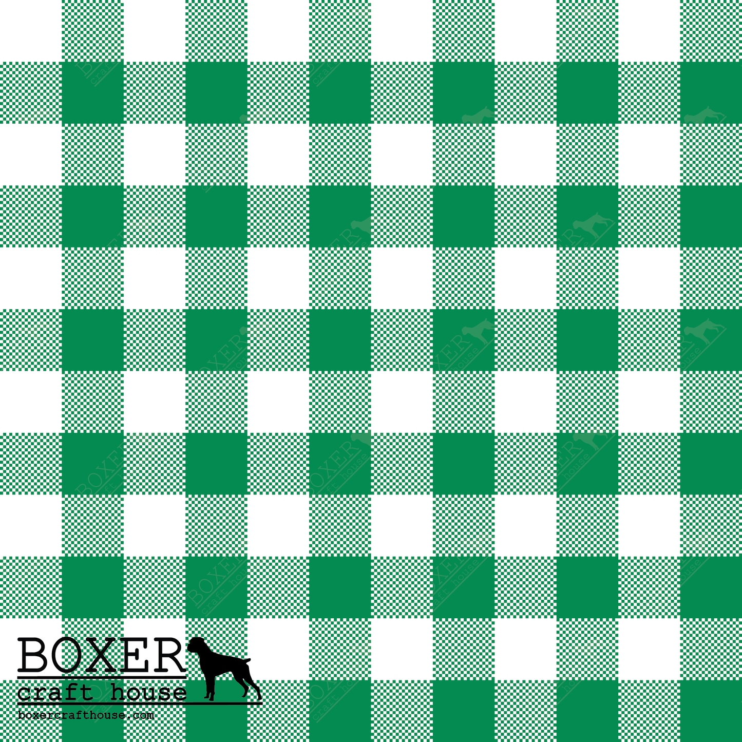 Gingham 1/2" - Green Bee