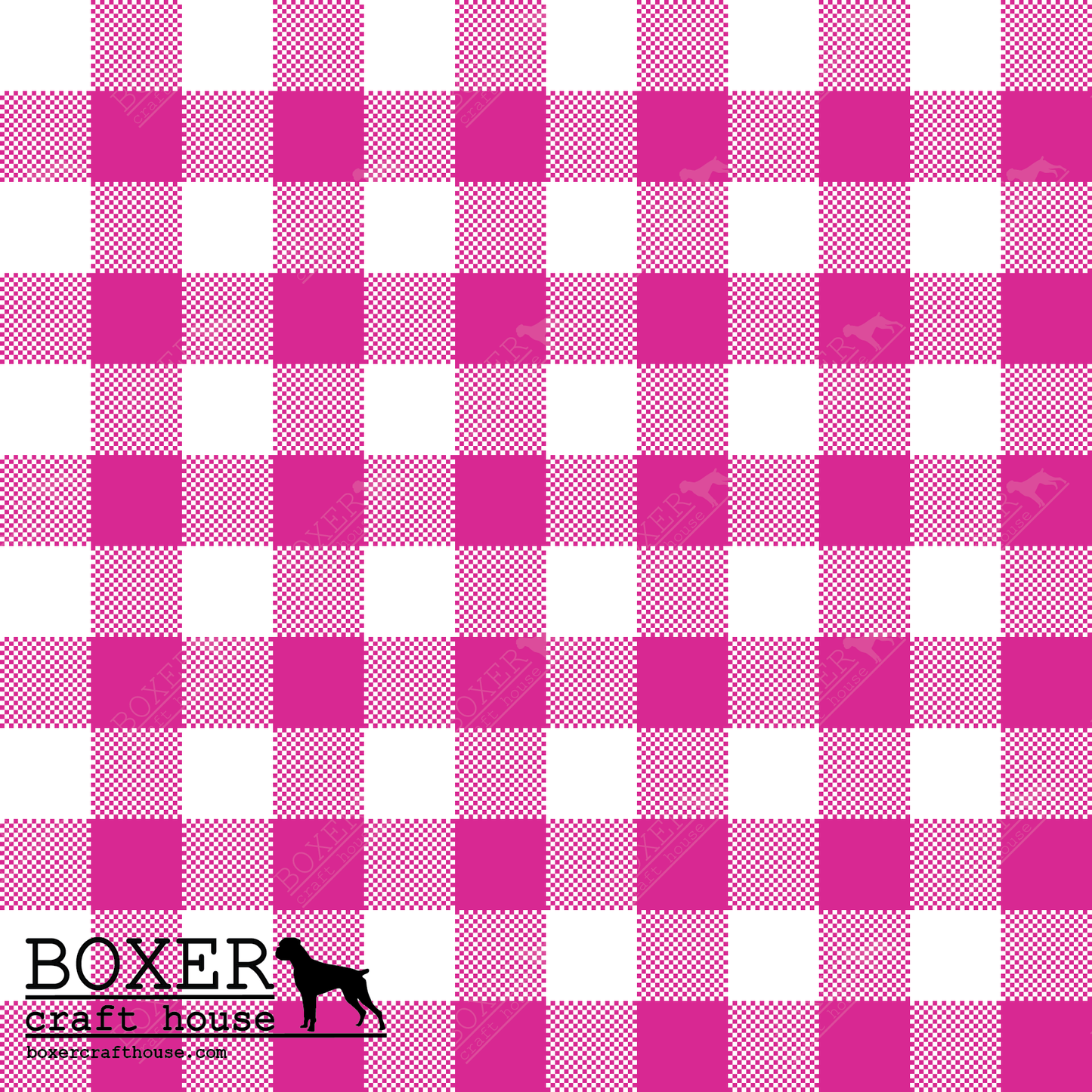 Gingham 1/2" - Pink